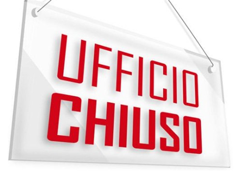 Chiusura ufficio tecnico edilizia privata ed urbanistica